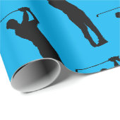 Cadeau Papier à enveloppement Guy Golfer (Coin rond)
