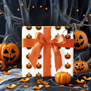 Cadeau Papier à enveloppement Halloween Éffrayant Jack-O’