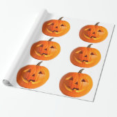 Cadeau Papier à enveloppement Jack-O-Lantern (Déroulé)