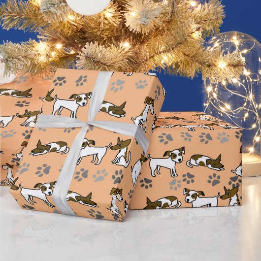 Cadeau Papier à enveloppement Jack Russell (Vacances)