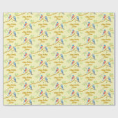 Cadeau Papier à enveloppement jaune Bleu (Plat)