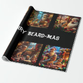 Cadeau Papier à enveloppement Joyeux Beard-Mas (Déroulé)