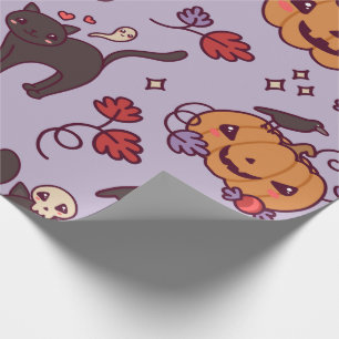 Cadeau Papier à enveloppement Kawaii Halloween