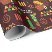 Cadeau Papier à enveloppement Kwanzaa (Coin rond)