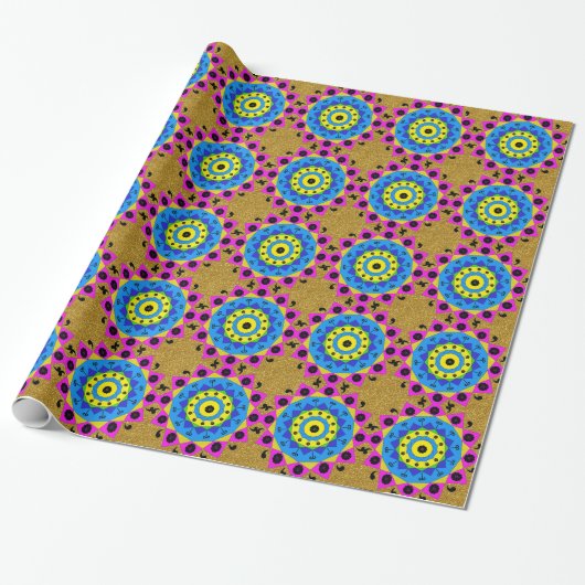 Cadeau Papier à enveloppement Mandala (Déroulé)
