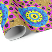 Cadeau Papier à enveloppement Mandala (Coin rond)