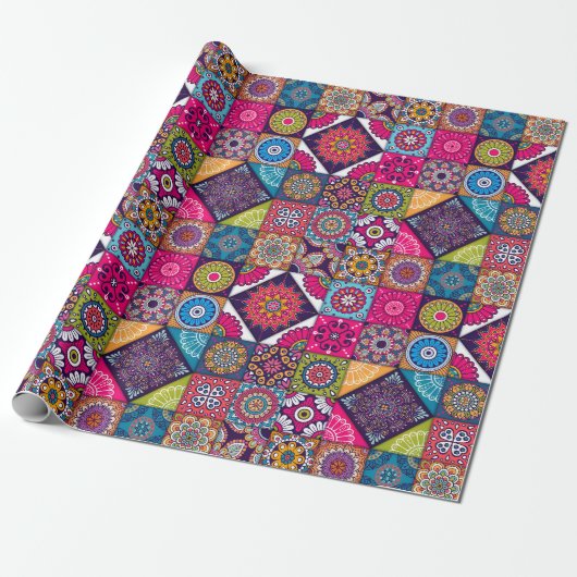 Cadeau Papier à enveloppement Mandala (Déroulé)