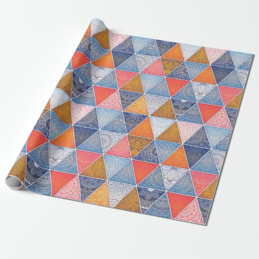 Cadeau Papier à enveloppement Mandala (Déroulé)