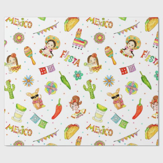 Cadeau Papier à enveloppement mexicain (Plat)