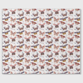 Cadeau Papier à enveloppement Motif à papillon (Plat)