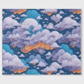 Cadeau Papier à enveloppement Motif Cloud (Plat)