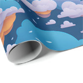 Cadeau Papier à enveloppement Motif Cloud (Coin rond)