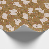 Cadeau Papier à enveloppement Motif de chiot (Coin)