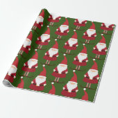Cadeau Papier à enveloppement Motif Gnome Noël mignon (Déroulé)