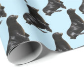 Cadeau Papier à enveloppement mou de Lion de mer (Coin rond)