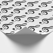 Cadeau Papier à enveloppement musical Clé Arbre (Coin)