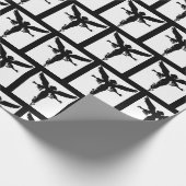 Cadeau Papier à enveloppement noir et blanc (Coin)