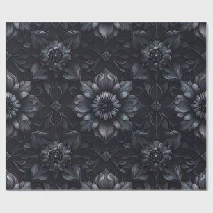 Cadeau Papier à enveloppement noir gothique foncé