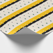 Cadeau Papier à enveloppement noir jaune (Coin)