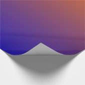 Cadeau Papier à enveloppement orange et bleu (Coin)