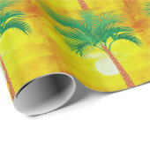 Cadeau Papier à enveloppement Palm Tree (Coin rond)