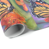 Cadeau Papier à enveloppement papillon (Coin rond)