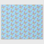 Cadeau Papier à enveloppement papillon (Plat)