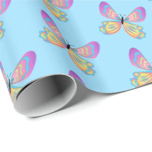 Cadeau Papier à enveloppement papillon