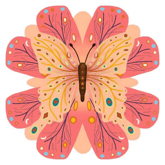 Cadeau Papier à enveloppement papillon