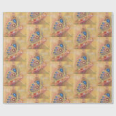 Cadeau Papier à enveloppement papillon (Plat)