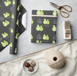 Cadeau Papier à enveloppement parfait pour Mariage à poir