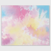 Cadeau Papier à enveloppement Pastel Tie Dye (Plat)