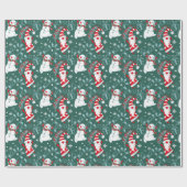 Cadeau Papier à enveloppement Père Noël de Noël (Plat)