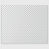 Cadeau Papier à enveloppement Pois blanc/noir (Plat)