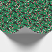 Cadeau Papier à enveloppement pour chien de Noël (Coin)