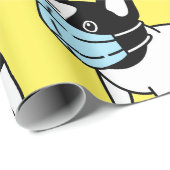 Cadeau Papier à enveloppement pour CHIENS À BULL (Coin rond)