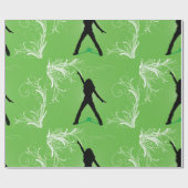 Cadeau Papier à enveloppement pour danse féminine (Plat)
