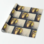 Cadeau Papier à enveloppement pour Halloween Chat et Chou (Déroulé)