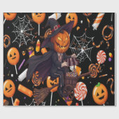 Cadeau Papier à enveloppement pour l'Halloween (Plat)