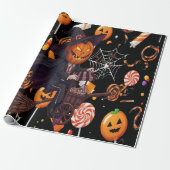 Cadeau Papier à enveloppement pour l'Halloween (Déroulé)