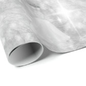 Cadeau Papier à enveloppement pour Mariage en argent (Coin rond)