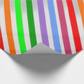 Cadeau Papier à enveloppement rayé coloré (Coin)