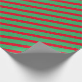 Cadeau Papier à enveloppement rayé de Noël (Coin)