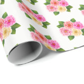 Cadeau Papier à enveloppement rose (Coin rond)