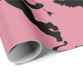 Cadeau Papier à enveloppement ROSE CUPID (Coin rond)