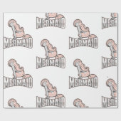 Cadeau Papier à enveloppement rose de la FEMME (Plat)