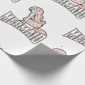 Cadeau Papier à enveloppement rose de la FEMME (Coin)