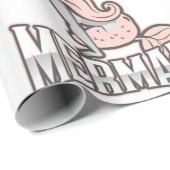 Cadeau Papier à enveloppement rose de la FEMME (Coin rond)