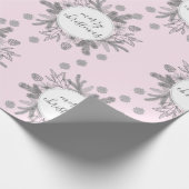 Cadeau Papier à enveloppement rose de vacances de Rustic  (Coin)