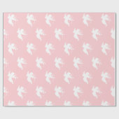 Cadeau Papier à enveloppement rose et blanc cupide (Plat)